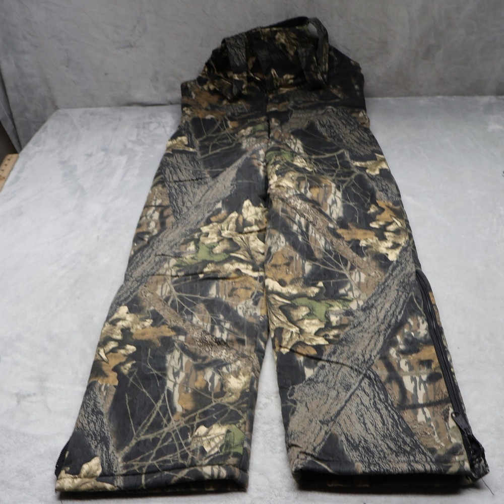 Wolf Mountain Overall Bibs Men XL RealTree Camo Hunting Rain Wind Warm USA 35x29